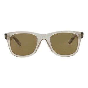 New Authentic Saint Laurent Unisex Square/Rectangle Beige Beige Brown Fashion De